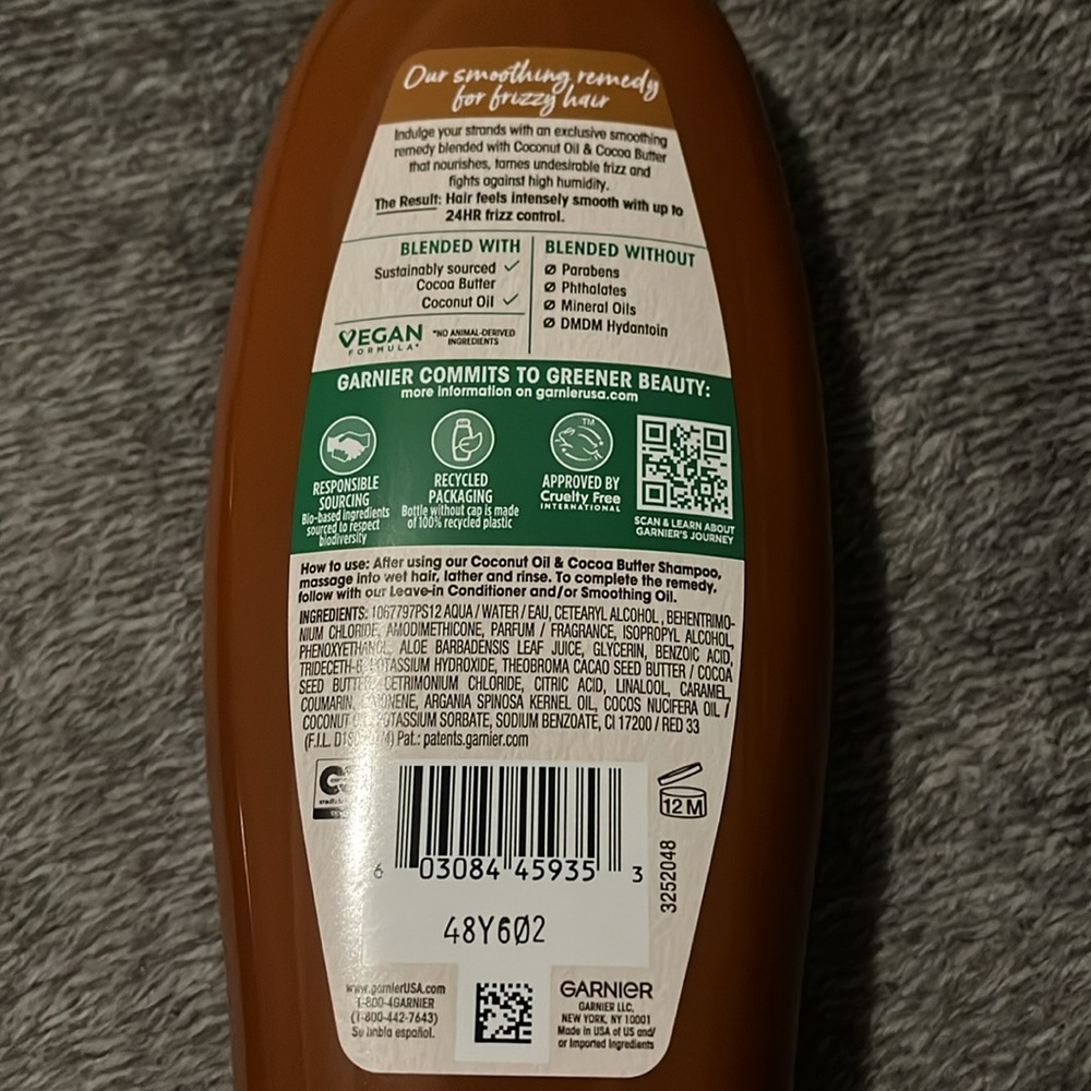 NWT Garnier Whole Blends Smoothing Shampoo and Conditioner - Picture 6 of 6